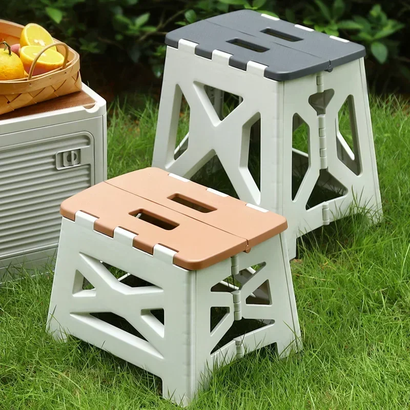 Kids Outdoor Seating - Portable Plastic Folding Stool Outdoor Camping