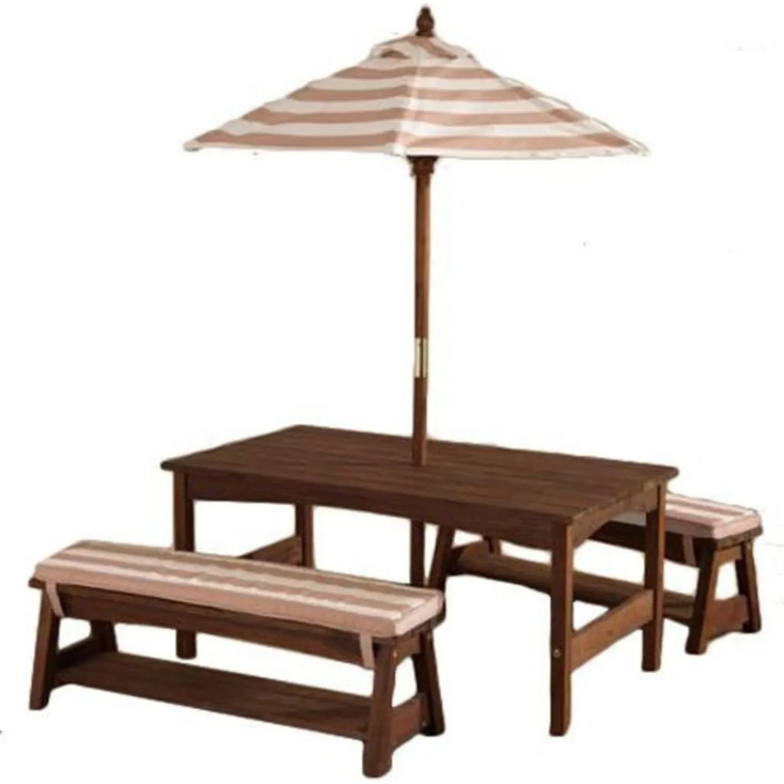 Kids Outdoor Bench With Umbrella - For Outdoor Wooden Table & Bench