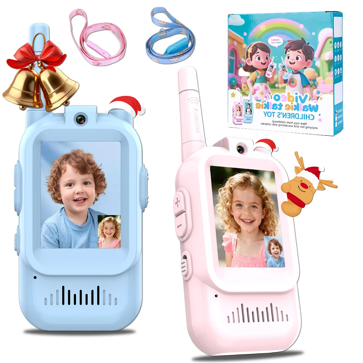Kids Outdoor Voices - Children's Video Walkie Talkies 2 Pack