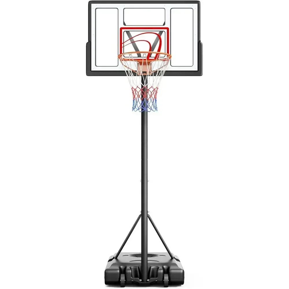 Basketball Hoop Outdoor - Portable Outdoor Basketball Hoop, 44 Backboard,