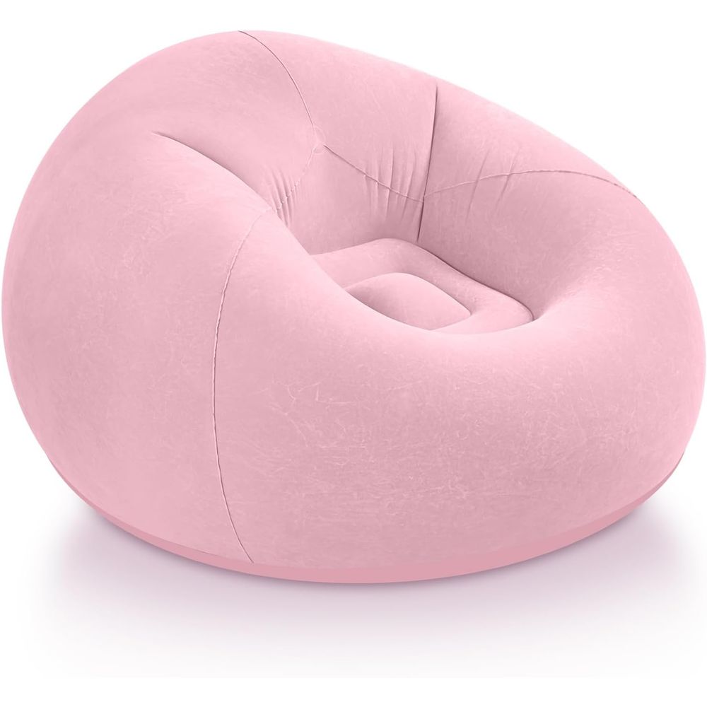Kids Outdoor Seating - Inflatable Bean Bag Chairs, Pink |