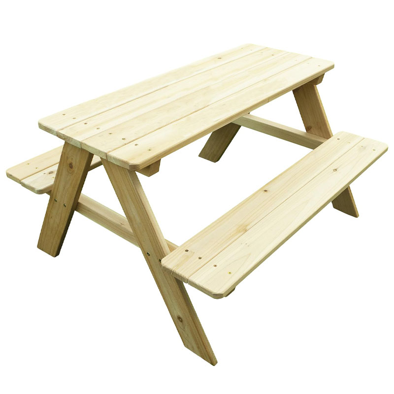 Kids Outdoor Wooden Table - Outdoor Wooden Kids Picnic Table Bench