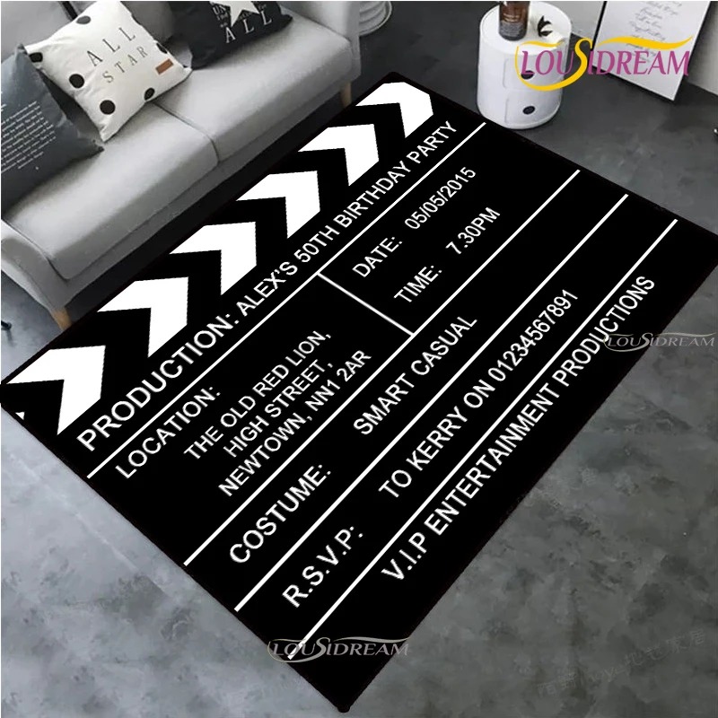 Kids Outdoor Movie Night - Vintage Projector Theme Movie Night Clapperboard