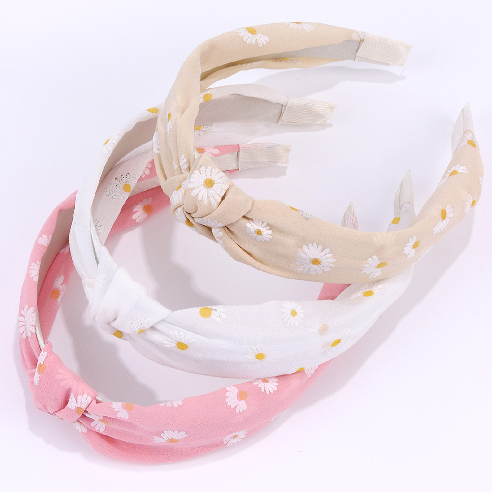 Kids Outdoor Outfit - 3pcs/set Daisy Pattern Headband for Girls