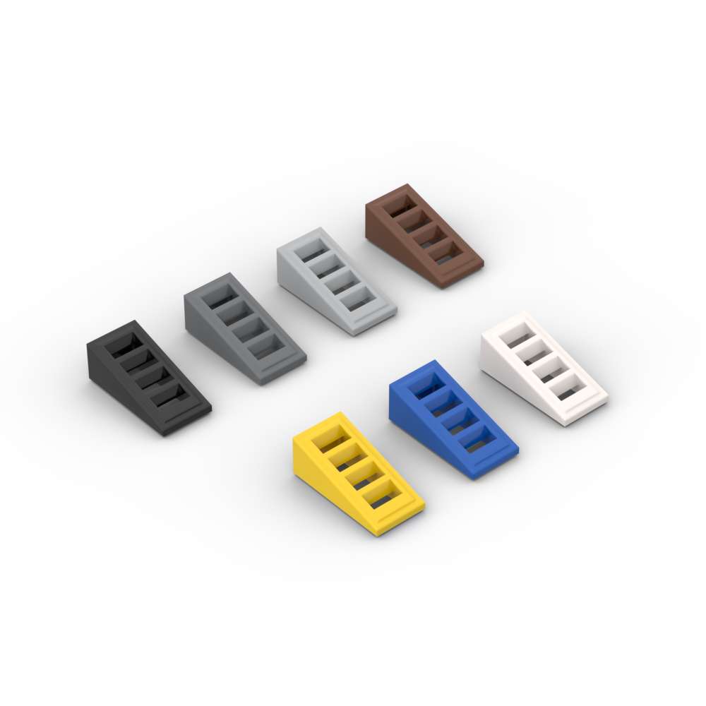 Kids Outdoor Bbq - MOC 10PCS 61409 Slope 18 2x1x2/3