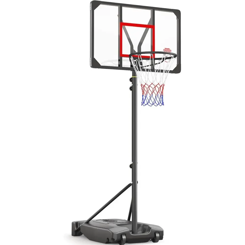 Basketball Hoop Outdoor - Adjustable Height Portable Basketball Hoop for