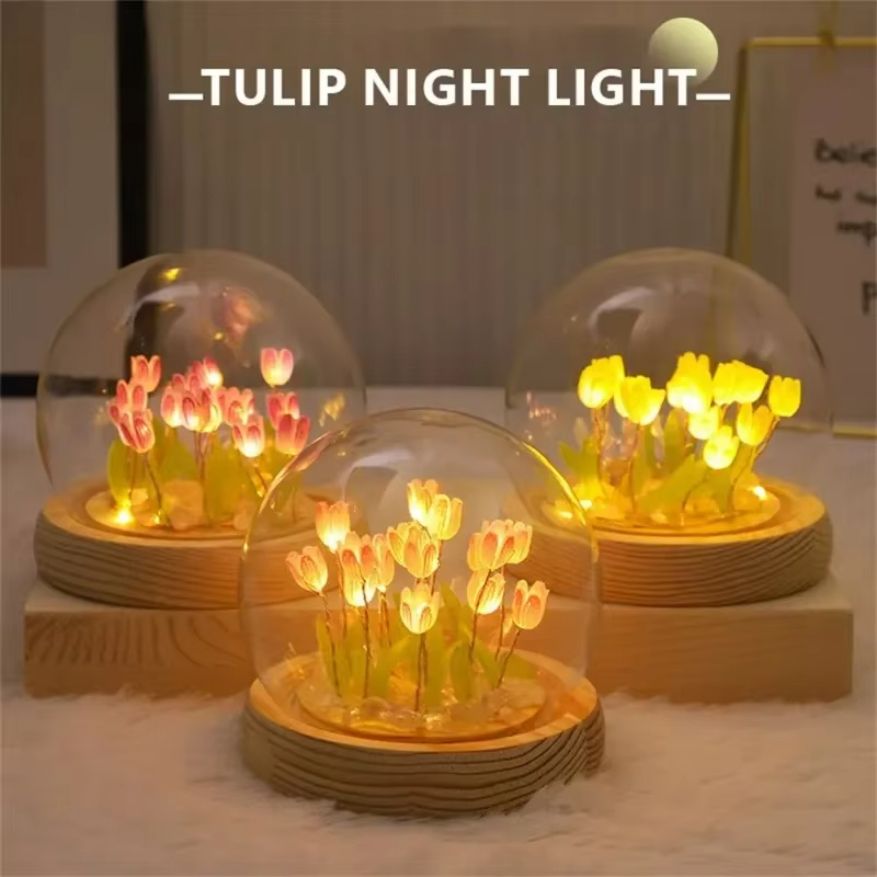 Kids Outdoor Movie Night - LED DIY Handmade Mini Tulip Night