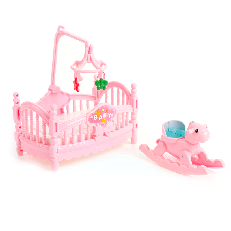 Kids Outdoor Wooden Table - Miniature Crib Wooden Horse Set Outdoor