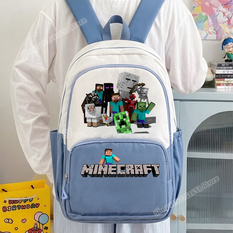 Kids Outdoor Storage - 2pcs Miner Crafts Schoolbag with Pencil