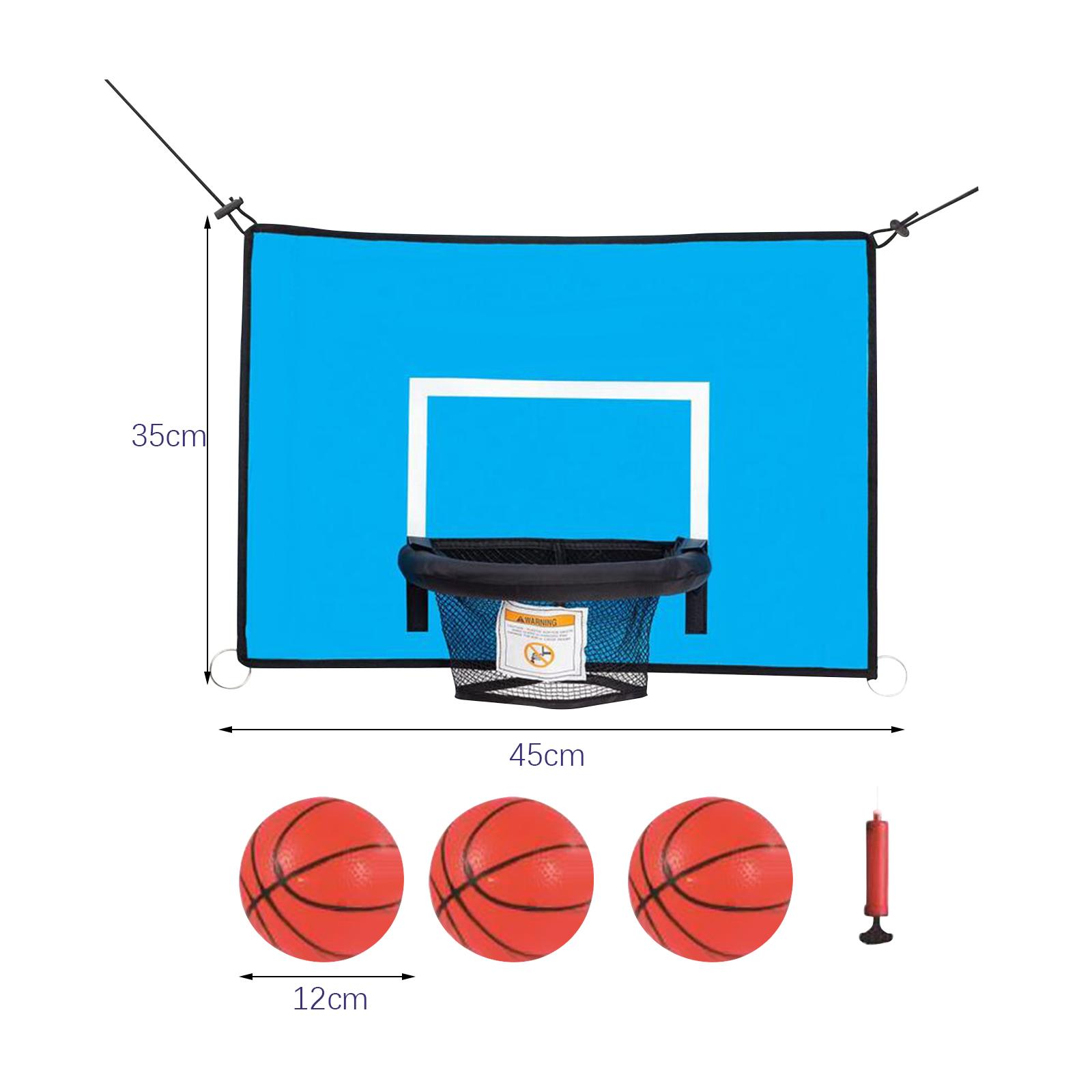 Kids Outdoor Trampoline - Trampoline Basketball Hoop PVC Attachment Kids