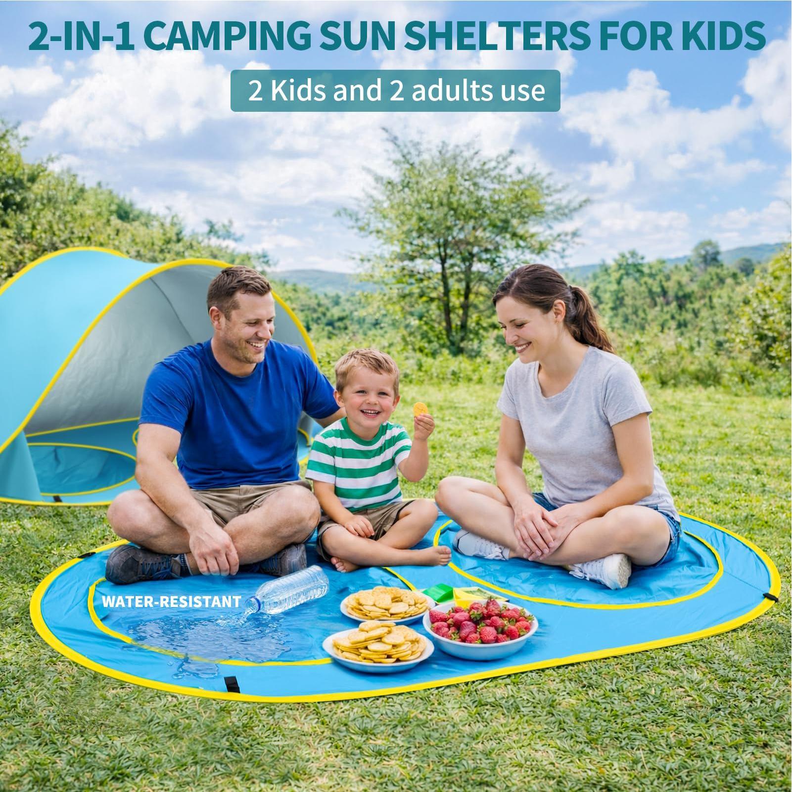 Kid Beach Tent With Pool UV Pr - đánh giá và giá Kids Outdoor Tent
