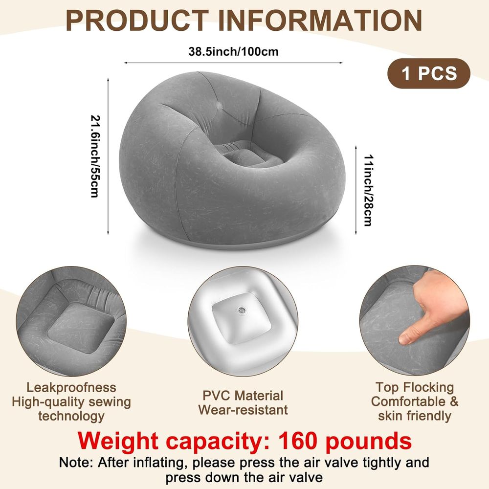 Inflatable Bean Bag Chairs, Gr - đánh giá và giá Kids Outdoor Seating