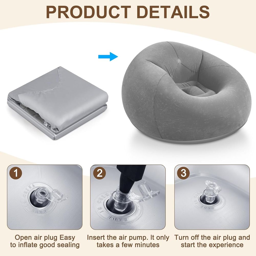 Inflatable Bean Bag Chairs, Gr - đánh giá và giá Kids Outdoor Seating