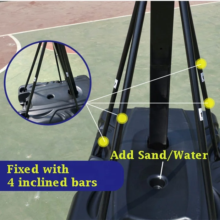 Mobile Basketball Stand Adjust - đánh giá và giá Basketball Hoop Outdoor
