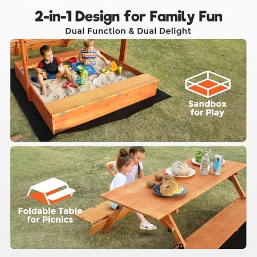 Backyard outdoor kids wooden s - đánh giá và giá Kids Outdoor Wooden Table