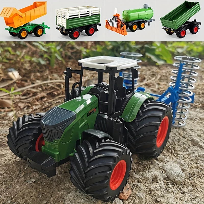 1:24 Inertial Farm Tractor wit - đánh giá và giá Kids Outdoor Entertainment