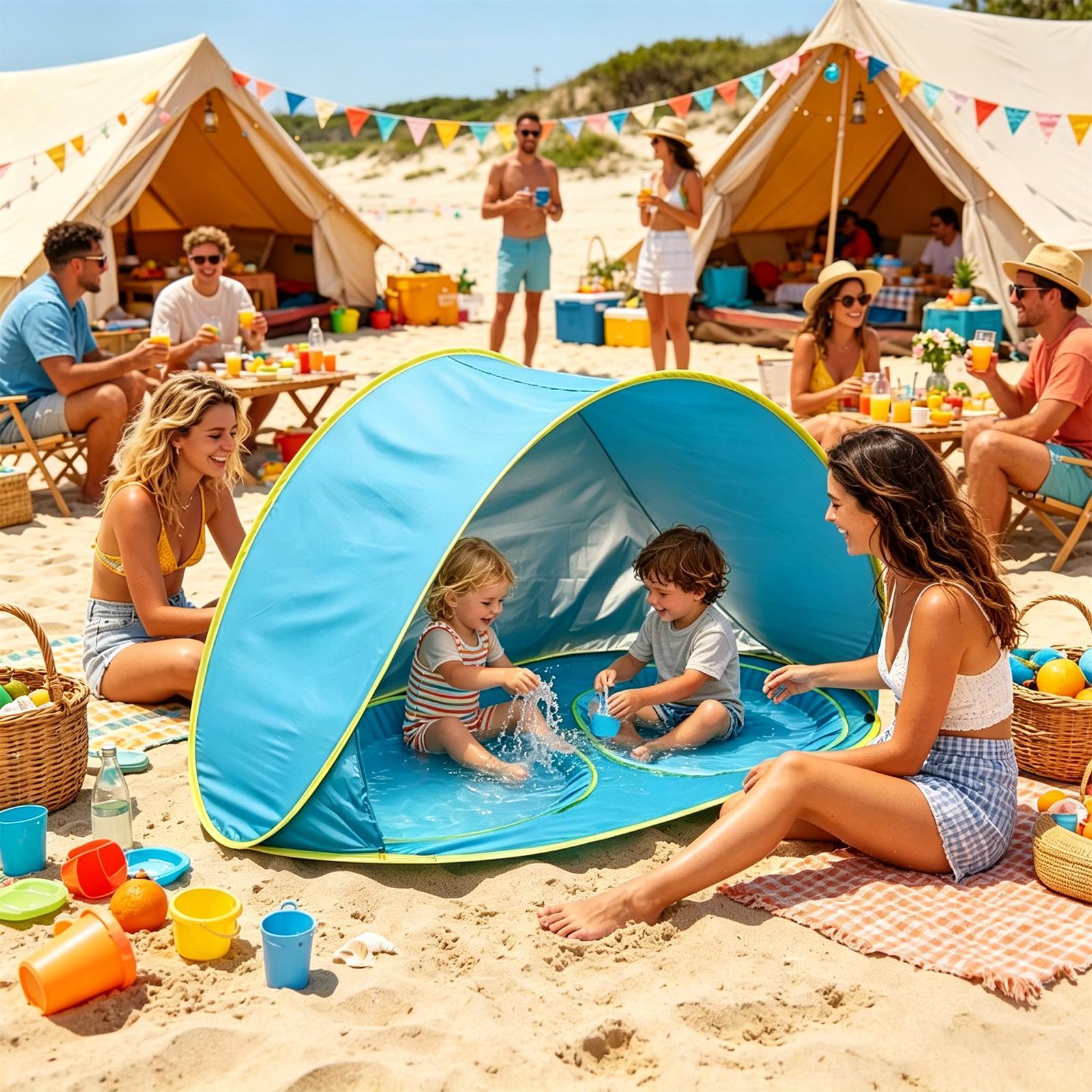 Kids Beach Tent UV Protection  - đánh giá và giá Kids Outdoor Daybed