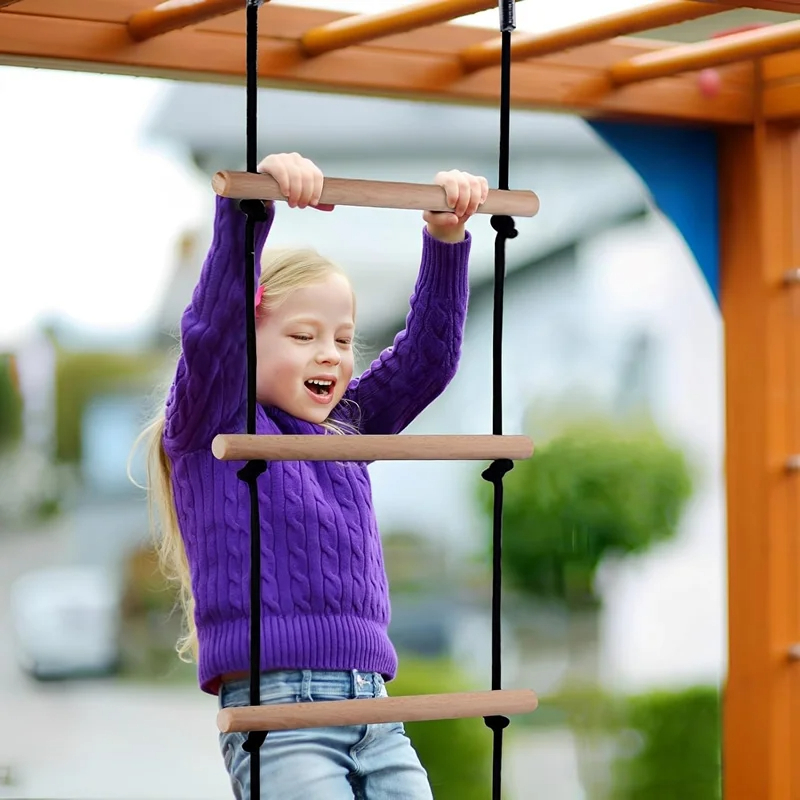Children Climbing Rope Ladder  - đánh giá và giá Kids Outdoor Climbing Structure