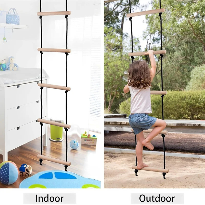 Children Climbing Rope Ladder  - đánh giá và giá Kids Outdoor Climbing Structure