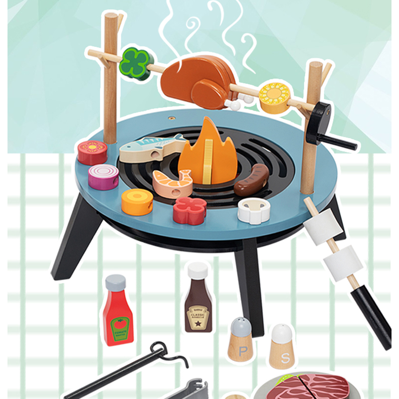Wooden Barbecue Playset For Ki - đánh giá và giá Kids Outdoor Bbq