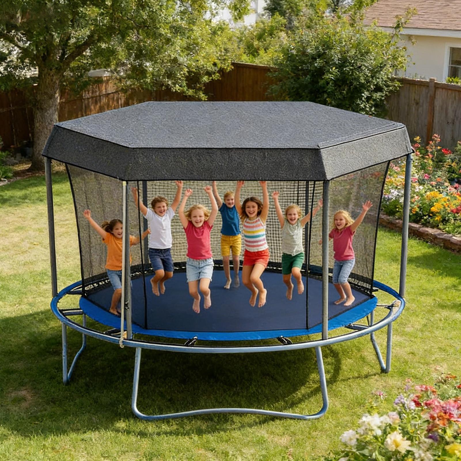 Trampoline Shade Sun Protectio - đánh giá và giá Kids Outdoor Trampoline