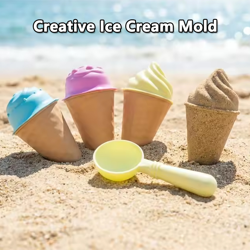 Kids Ice Cream Cone Sand Mold  - đánh giá và giá Kids Outdoor Outfit