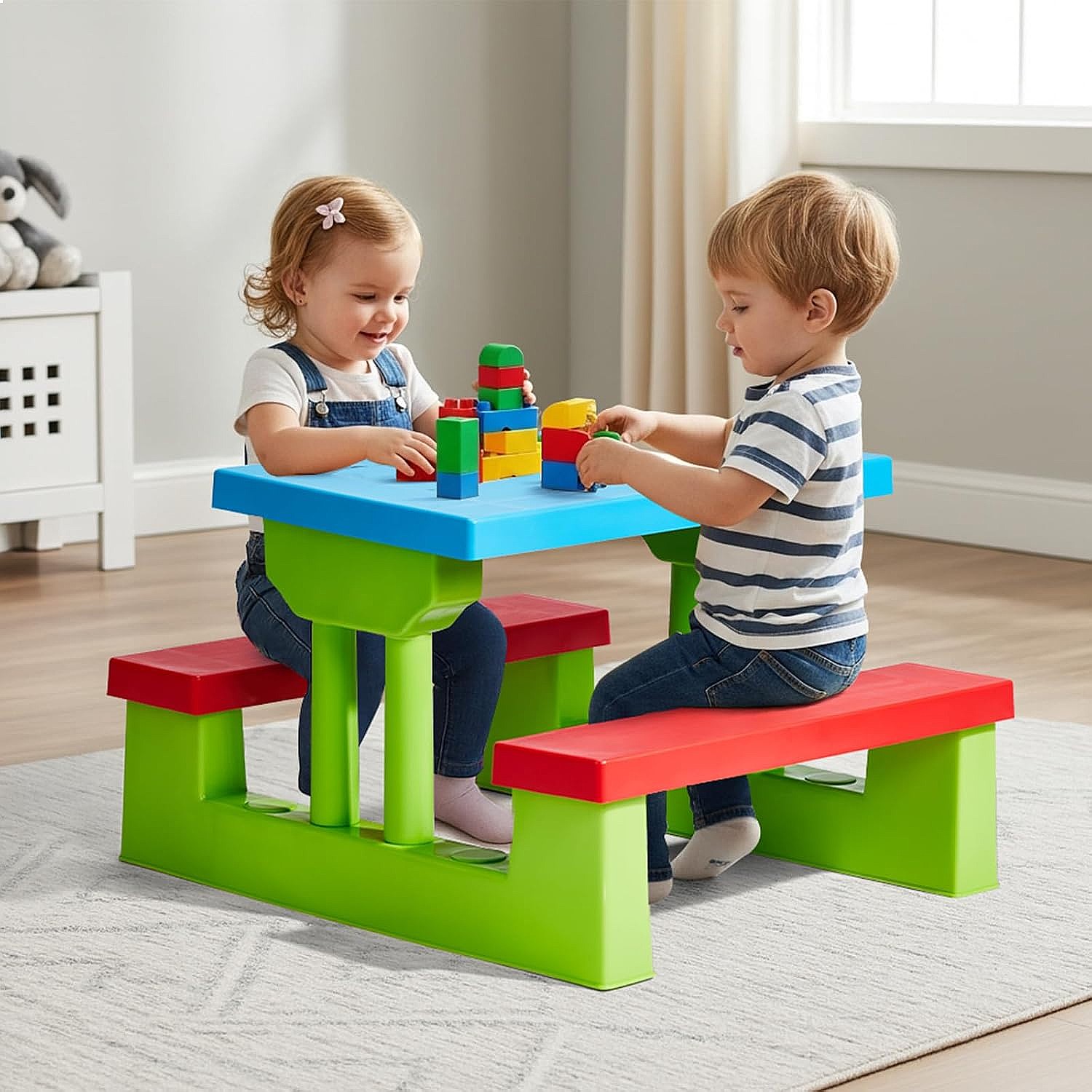 JOYMOR Kids Picnic Table with  - đánh giá và giá Kids Outdoor Bench With Umbrella