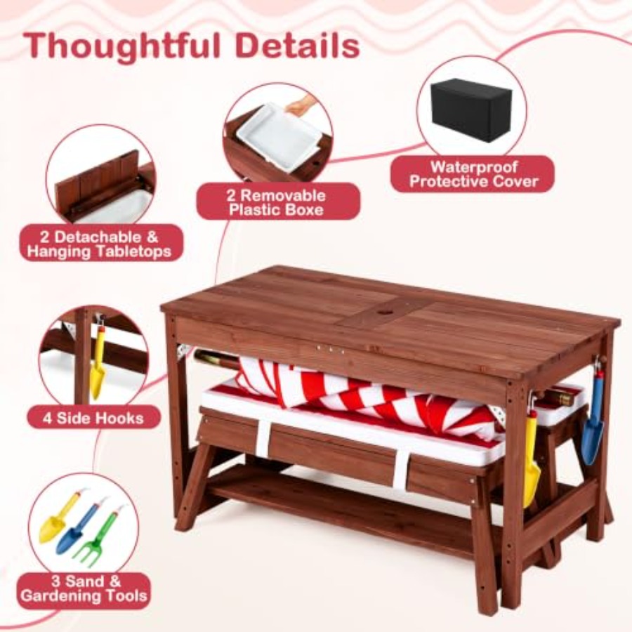 Outdoor kids picnic table for  - đánh giá và giá Kids Outdoor Water