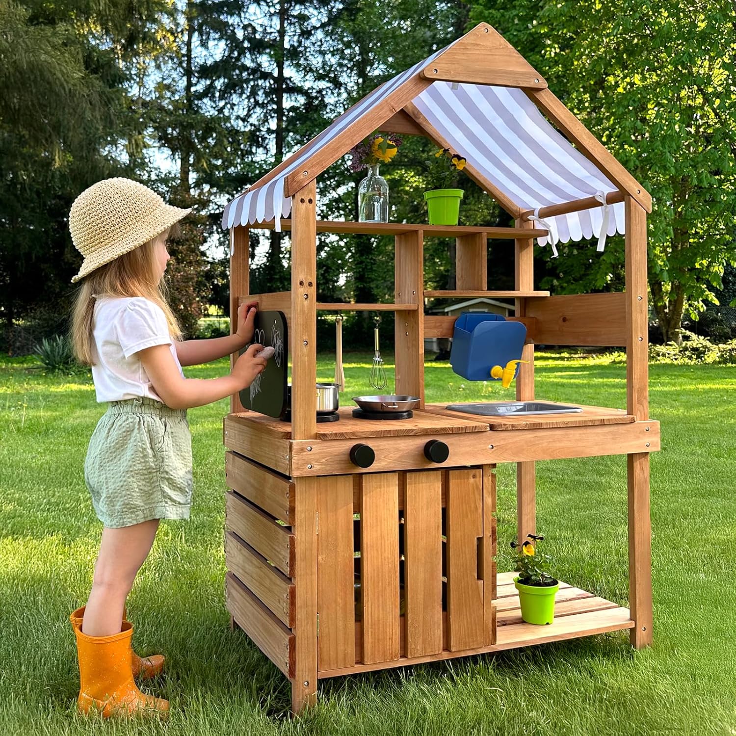 #Mud Kitchen Outdoor Playset C - đánh giá và giá Kids Outdoor Mud Kitchen