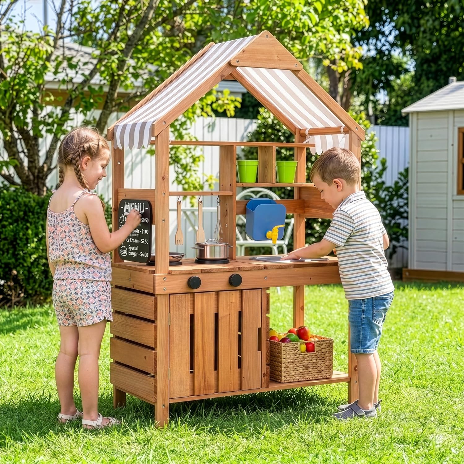 #Mud Kitchen Outdoor Playset C - đánh giá và giá Kids Outdoor Mud Kitchen