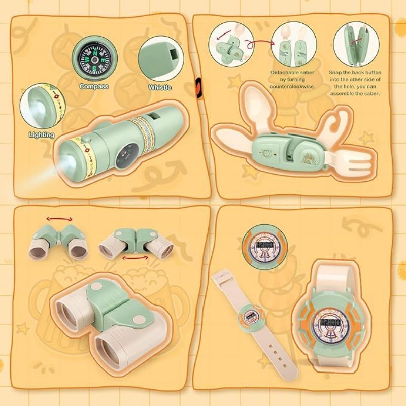 Kids Camping Set Toddler Toys  - đánh giá và giá Kids Outdoor Tent