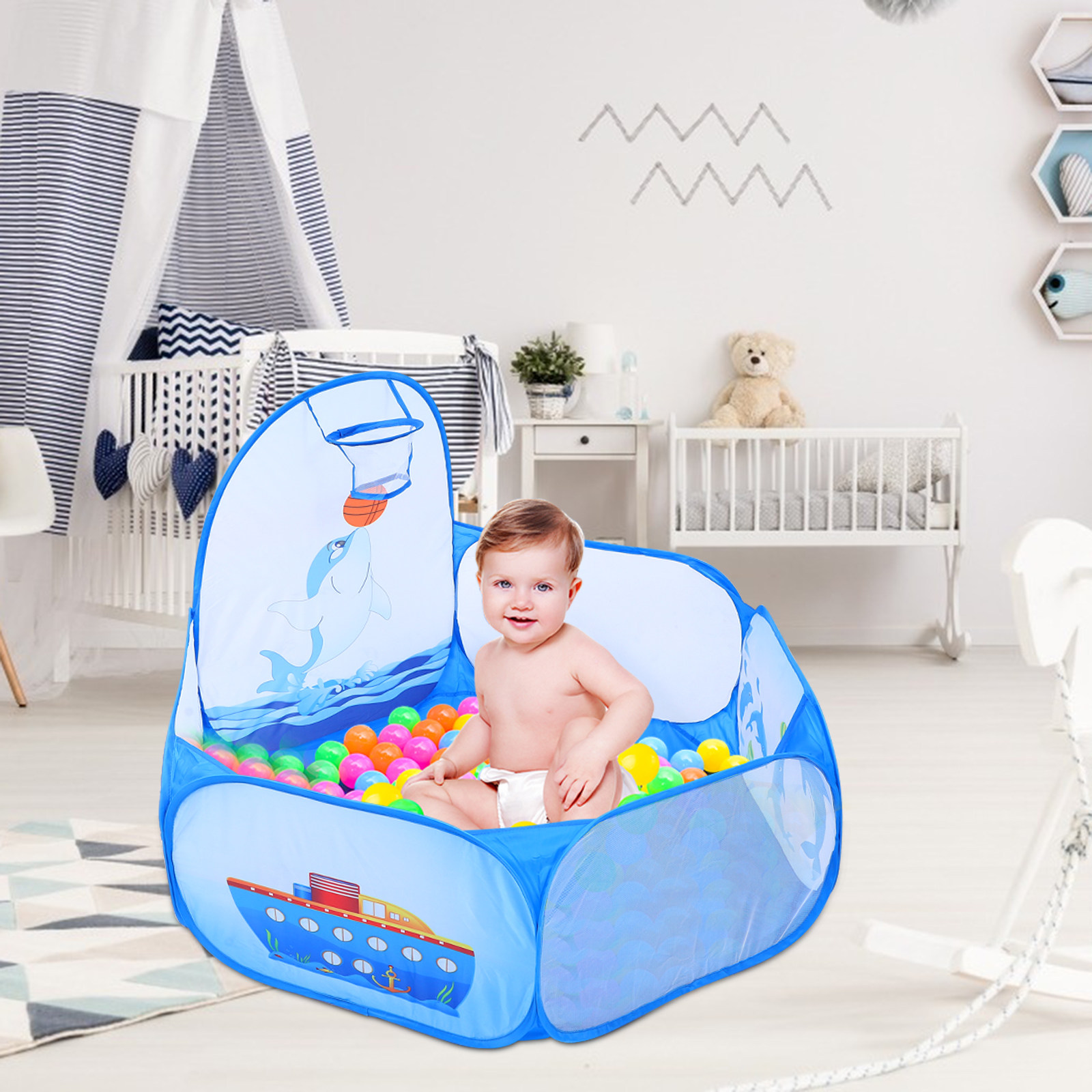 1Pcs Dolphin Pattern Kids Bask - đánh giá và giá Kids Outdoor Tent
