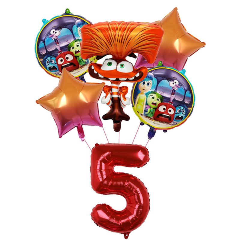 6pcs New Inside Out2 Balloons  - đánh giá và giá Kids Outdoor Outfit
