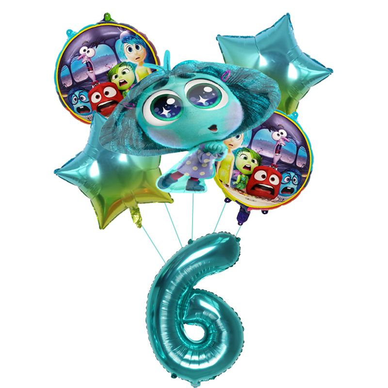 6pcs New Inside Out2 Balloons  - đánh giá và giá Kids Outdoor Outfit