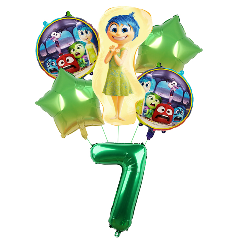 6pcs New Inside Out2 Balloons  - đánh giá và giá Kids Outdoor Outfit