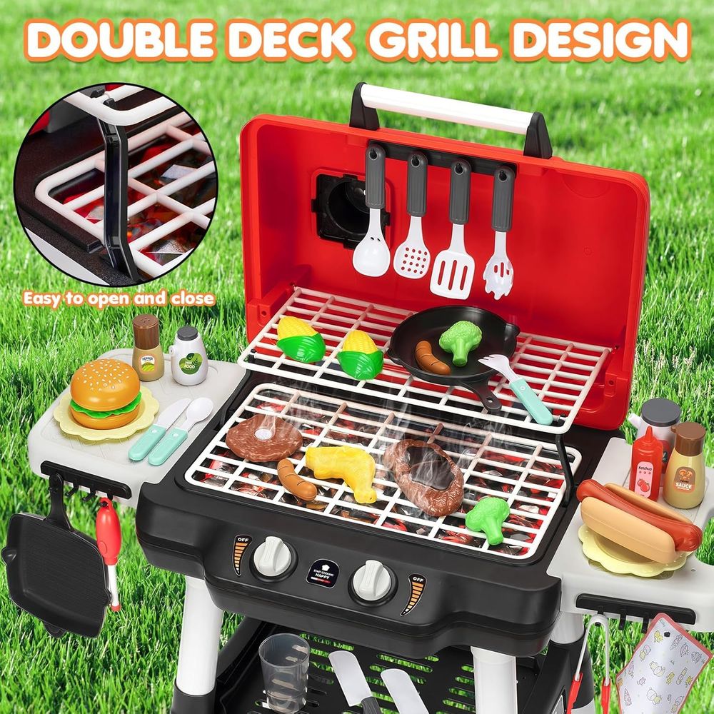Kids Play Kitchen Toys, BBQ Gr - đánh giá và giá Kids Outdoor Bbq