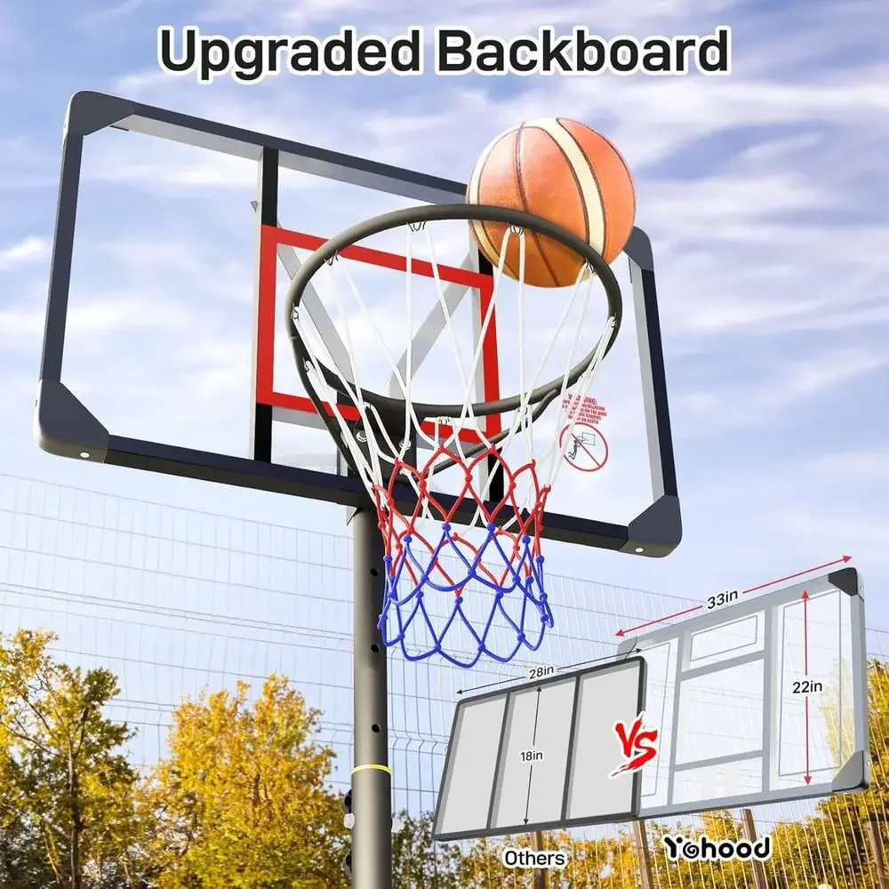 Adjustable Height Portable Bas - đánh giá và giá Basketball Hoop Outdoor