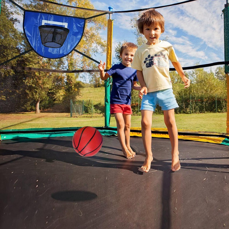 Trampoline Basketball Hoop Kit - đánh giá và giá Kids Outdoor Trampoline