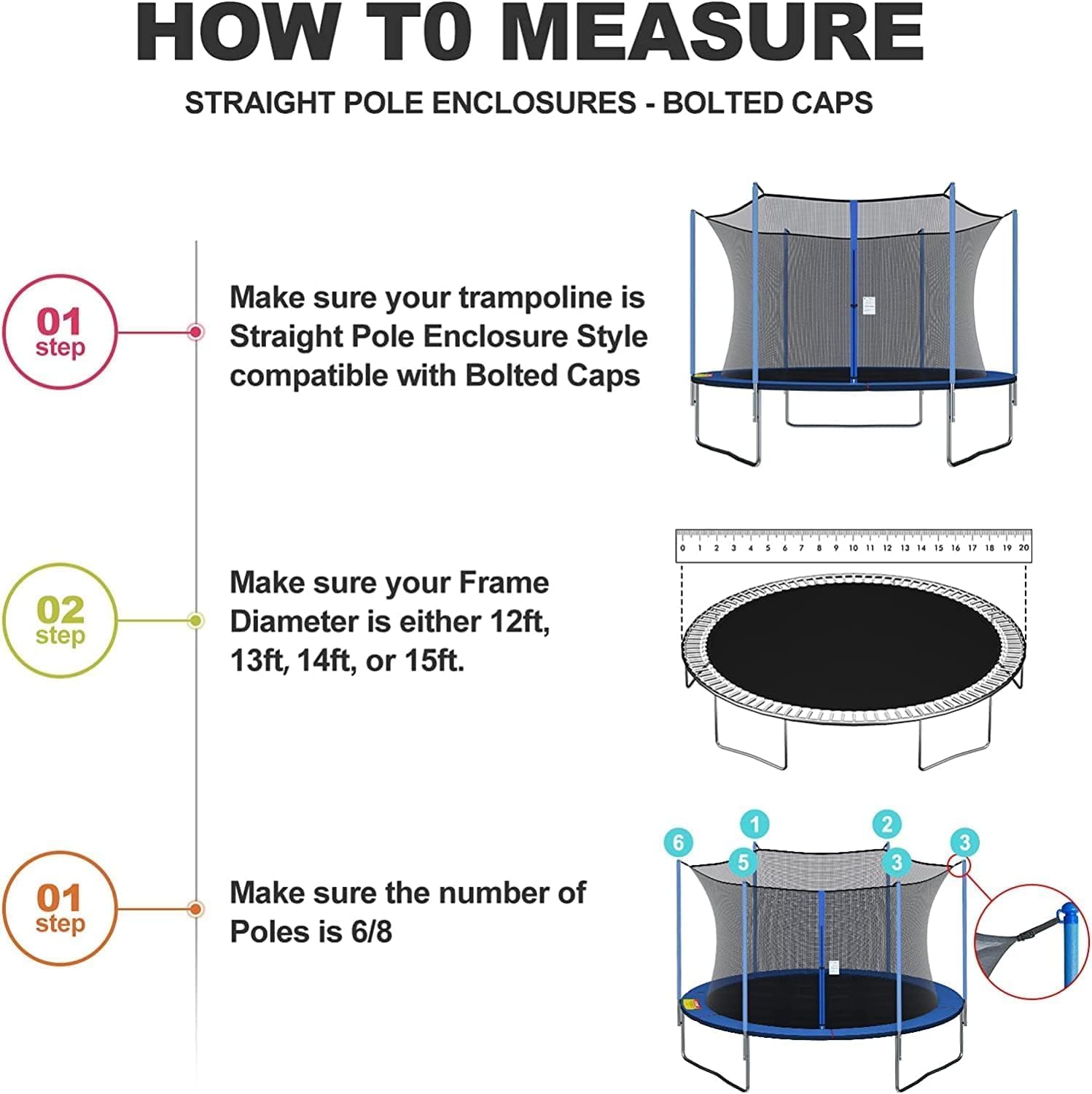Trampoline safe net  6FT/8FT/1 - đánh giá và giá Kids Outdoor Trampoline